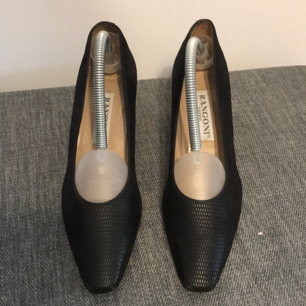 Rangoni Firenze Black 6 1/2 AA Black Heel